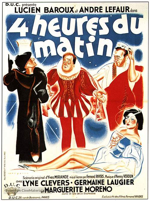 Quatre heures du matin - French Movie Poster