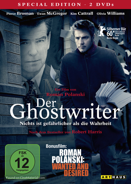 The Ghost Writer - German DVD movie cover