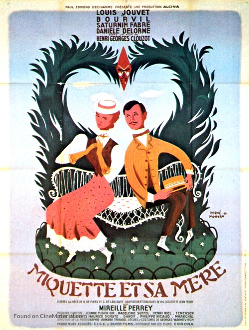 Miquette et sa m&egrave;re - French Movie Poster