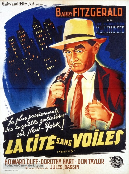 The Naked City - French Movie Poster