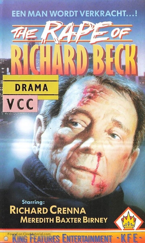 The Rape of Richard Beck - Dutch VHS movie cover