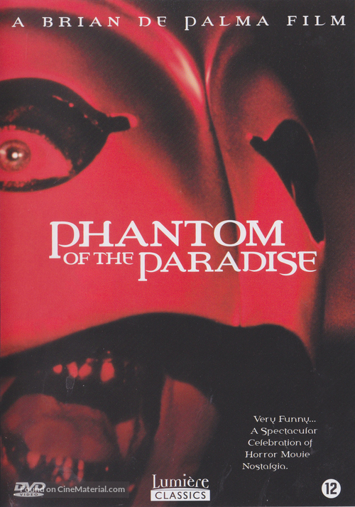 Phantom of the Paradise - Belgian DVD movie cover