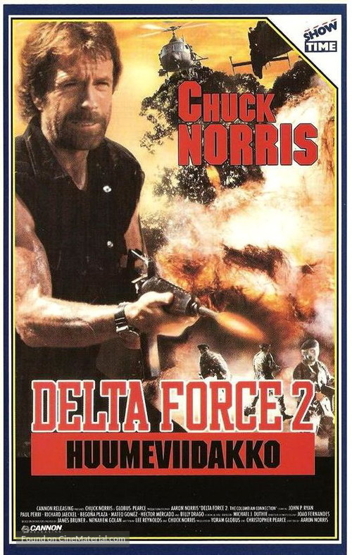 Delta Force 2: The Colombian Connection - Finnish VHS movie cover