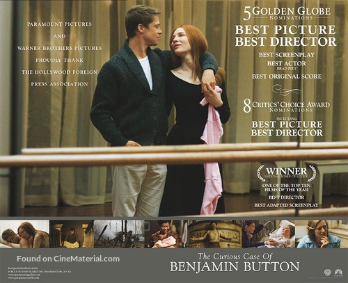 The Curious Case of Benjamin Button - For your consideration movie poster