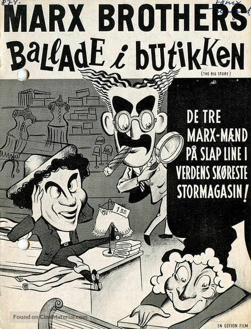 The Big Store - Danish Movie Poster
