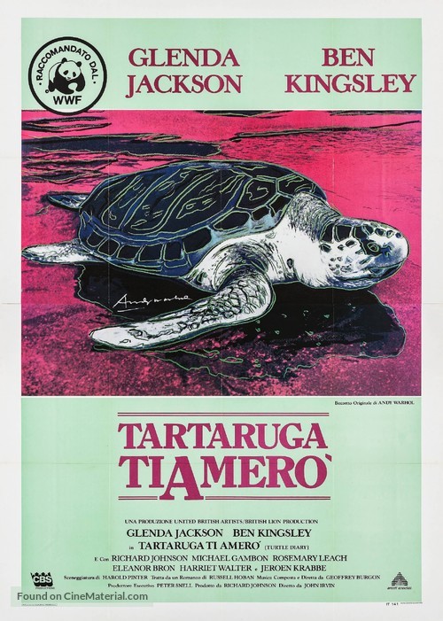 Turtle Diary - Italian Movie Poster