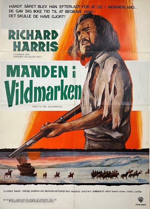 Man in the Wilderness - Danish Movie Poster