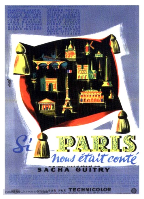 Si Paris nous &egrave;tait cont&egrave; - French Movie Poster