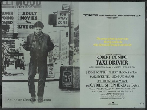 Taxi Driver - British Theatrical movie poster