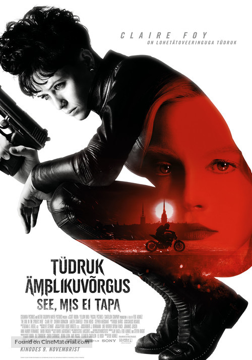 The Girl in the Spider&#039;s Web - Estonian Movie Poster