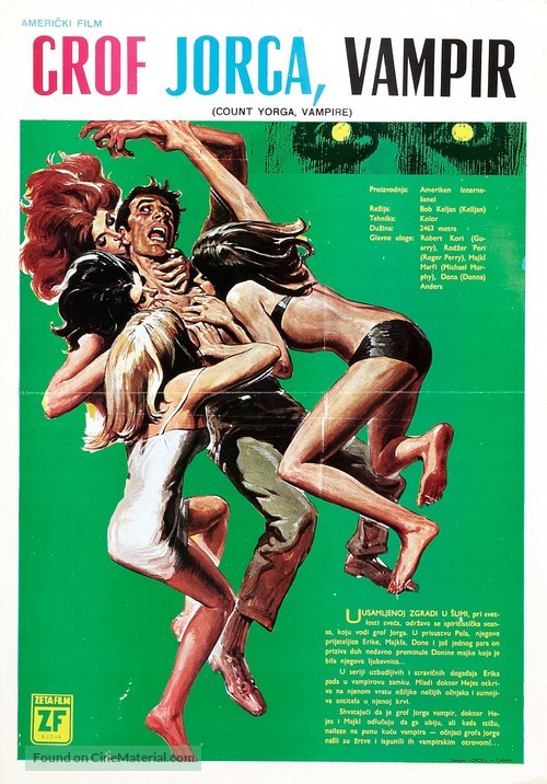 Count Yorga, Vampire - Yugoslav Movie Poster