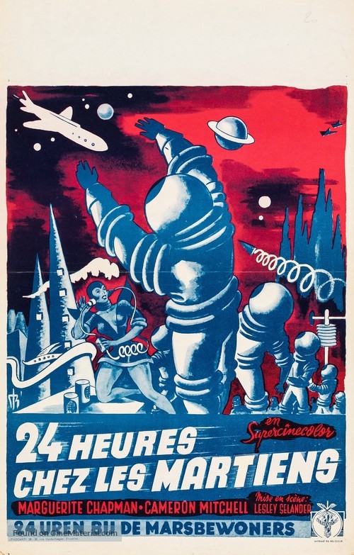 Flight to Mars - Belgian Movie Poster