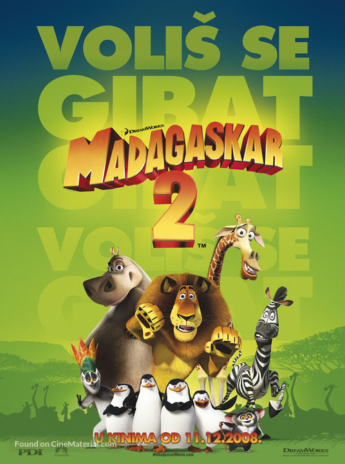 Madagascar: Escape 2 Africa - Croatian Movie Poster