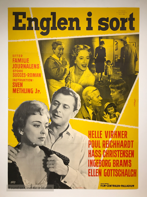 Englen i sort - Danish Movie Poster