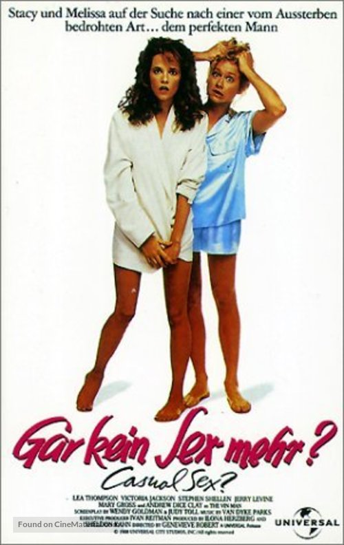 Casual Sex? - German VHS movie cover