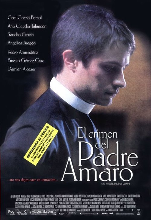 El crimen del Padre Amaro - Spanish Movie Poster