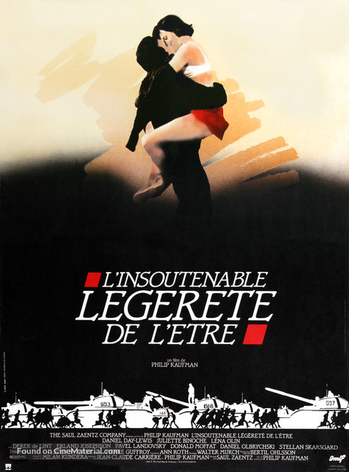 The Unbearable Lightness of Being - French Movie Poster