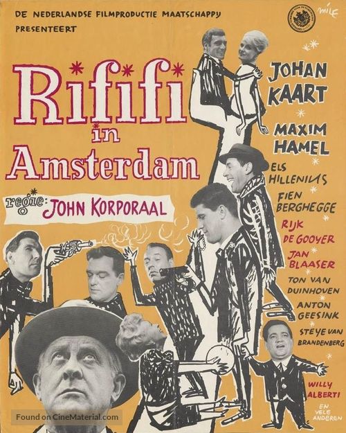 Rififi in Amsterdam - Dutch Movie Poster