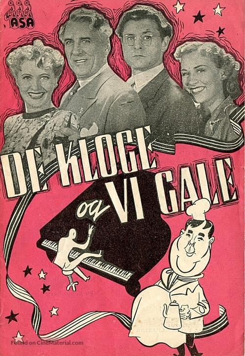 De kloge og vi gale - Danish Movie Poster