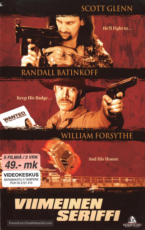 The Last Marshal - Finnish VHS movie cover