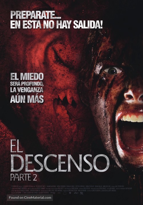 The Descent: Part 2 - Colombian Movie Poster