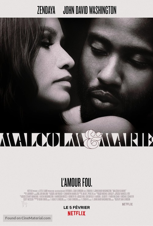 Malcolm &amp; Marie - French Movie Poster
