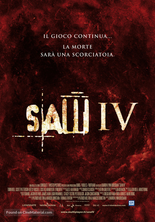 Saw IV - Italian Movie Poster