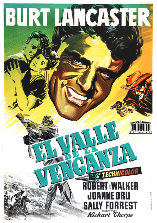 Vengeance Valley - Spanish Movie Poster