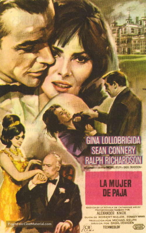 Woman of Straw - Spanish Movie Poster