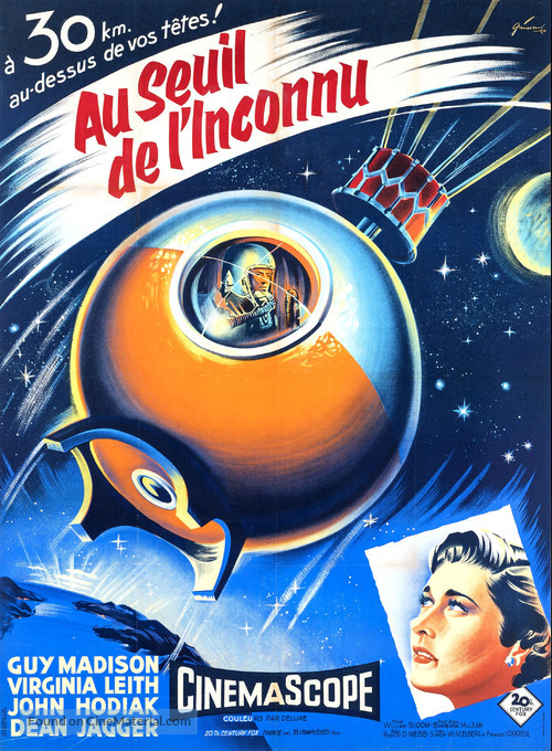 On the Threshold of Space - French Movie Poster