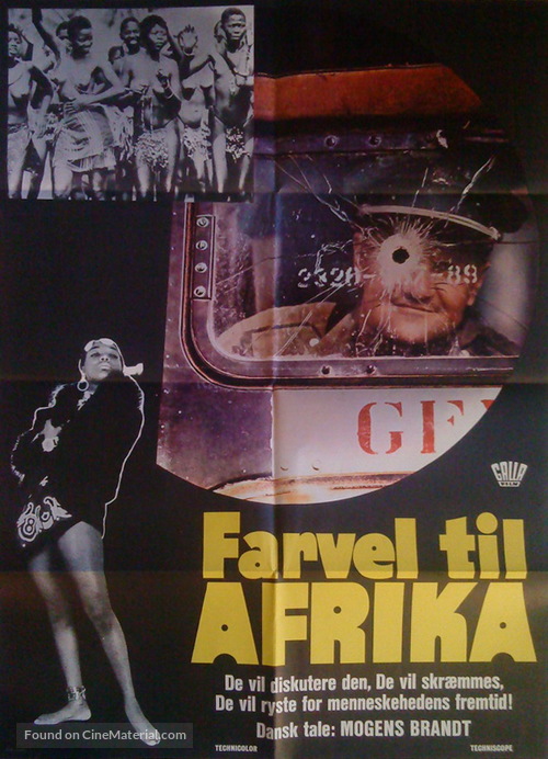 Africa addio - Danish Movie Poster