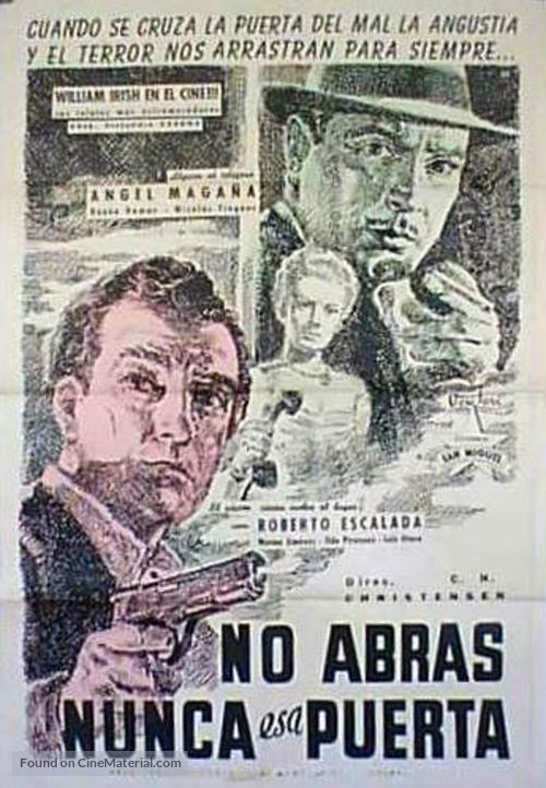 No abras nunca esa puerta - Argentinian Movie Poster