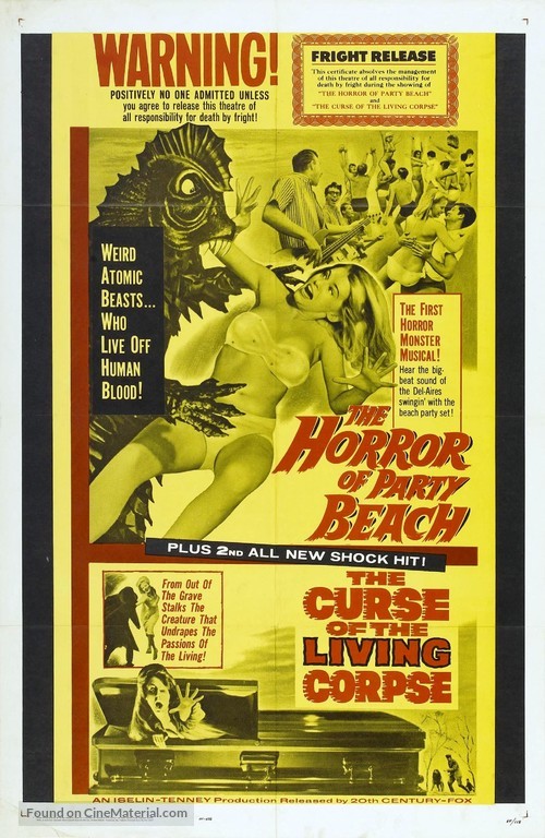The Curse of the Living Corpse - Combo movie poster