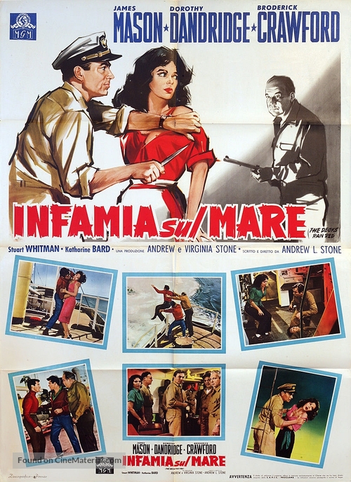 The Decks Ran Red - Italian Movie Poster