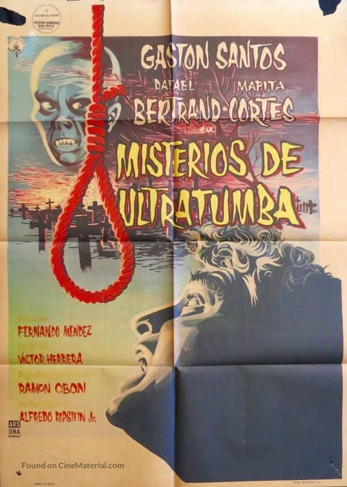 Misterios de ultratumba - Mexican Movie Poster