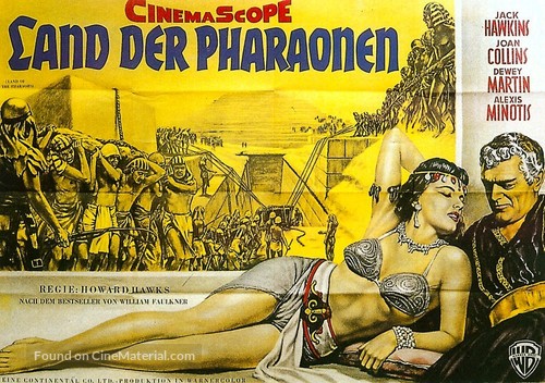 Land of the Pharaohs - German Movie Poster