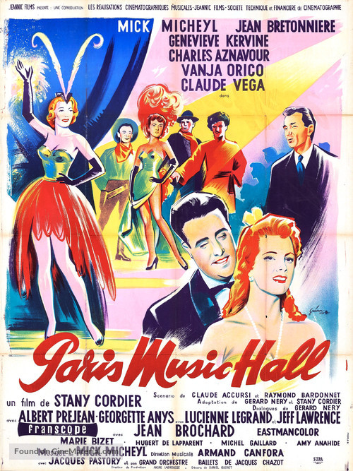 Paris Music Hall - French Movie Poster