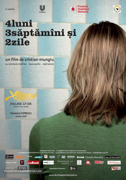 4 luni, 3 saptamini si 2 zile - Romanian Movie Poster