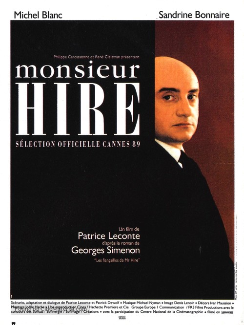 Monsieur Hire - French Movie Poster