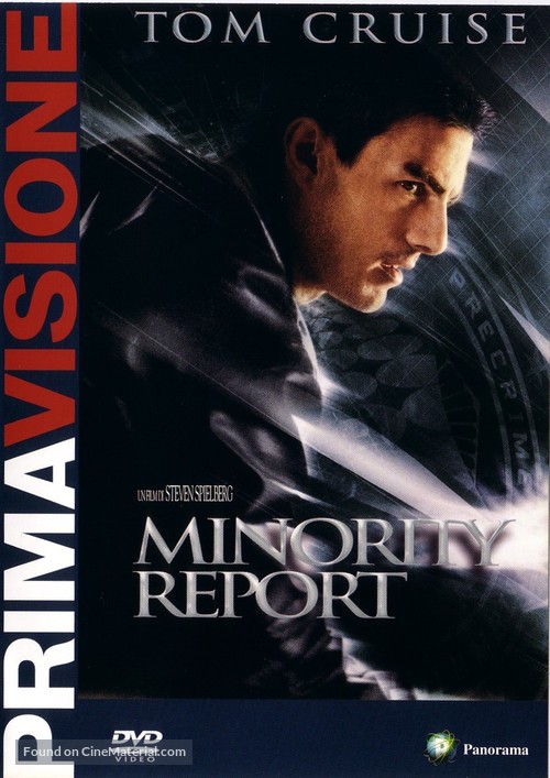 Minority Report - Italian DVD movie cover