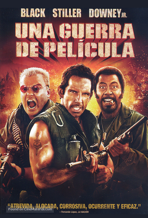Tropic Thunder - Argentinian Movie Cover
