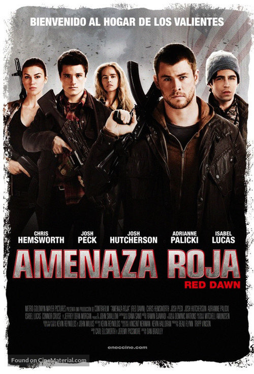 Red Dawn - Uruguayan Movie Poster
