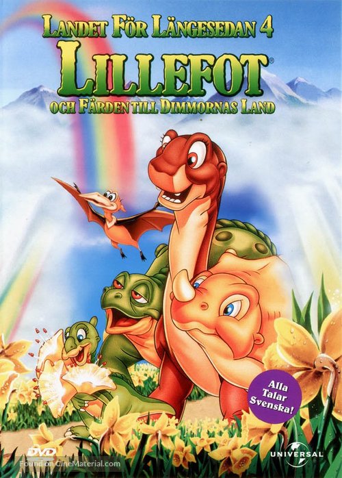 The Land Before Time IV: Journey Through the Mists - Swedish DVD movie cover