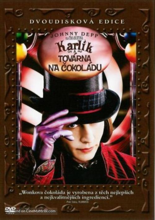 Charlie and the Chocolate Factory - Czech DVD movie cover