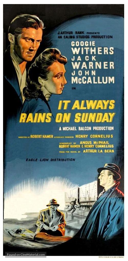 It Always Rains on Sunday - British Movie Poster