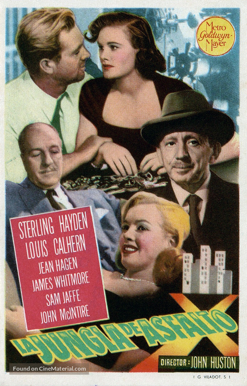 The Asphalt Jungle - Spanish Movie Poster
