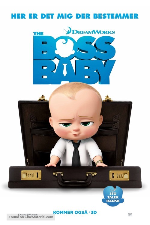 The Boss Baby - Danish Movie Poster