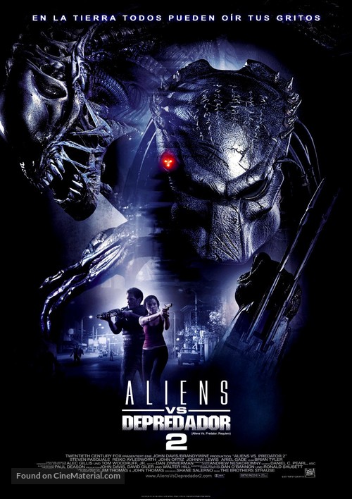 AVPR: Aliens vs Predator - Requiem - Chilean Movie Poster