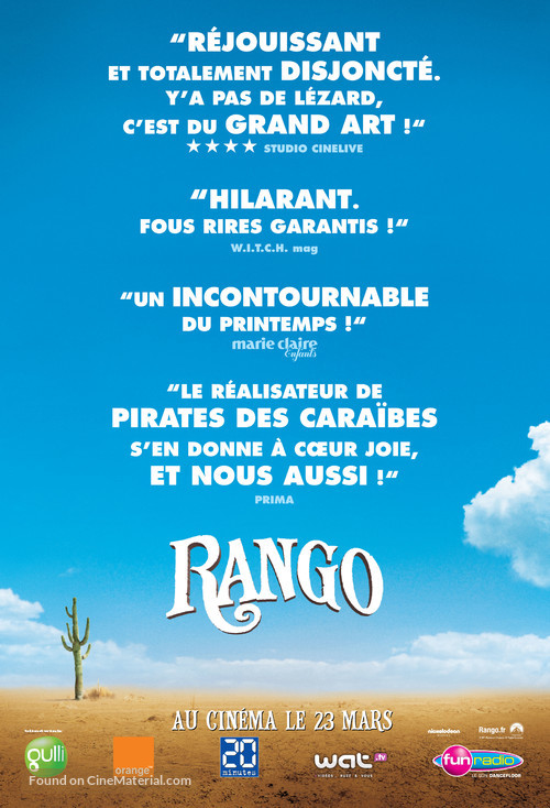 Rango - French Movie Poster