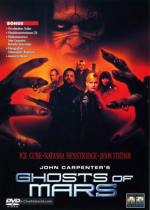 Ghosts Of Mars - German DVD movie cover